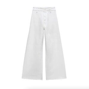 Zara White Marine Straight Jeans Size 2